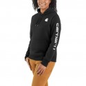 102791 - WOMEN'S RELAXED FIT MIDWEIGHT LOGO SLEEVE GRAPHIC HOODIE